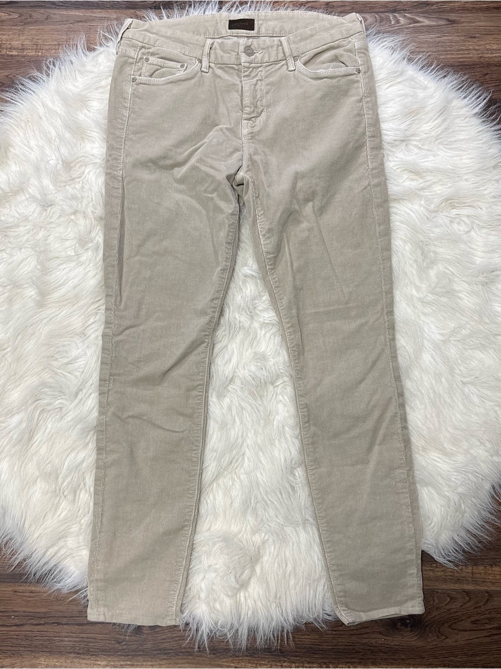 Mother Corduroy Ribbed Tan Colored Pants size 29